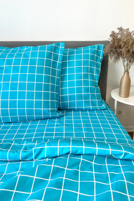 КПБ Таттерсол бязь бирюзовый